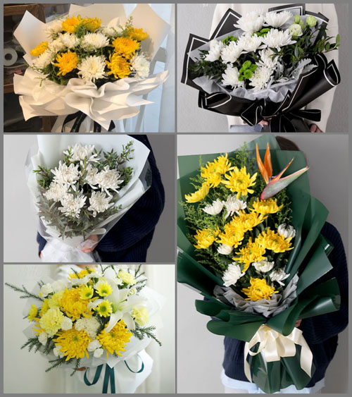 河南鹤壁白事花束代送